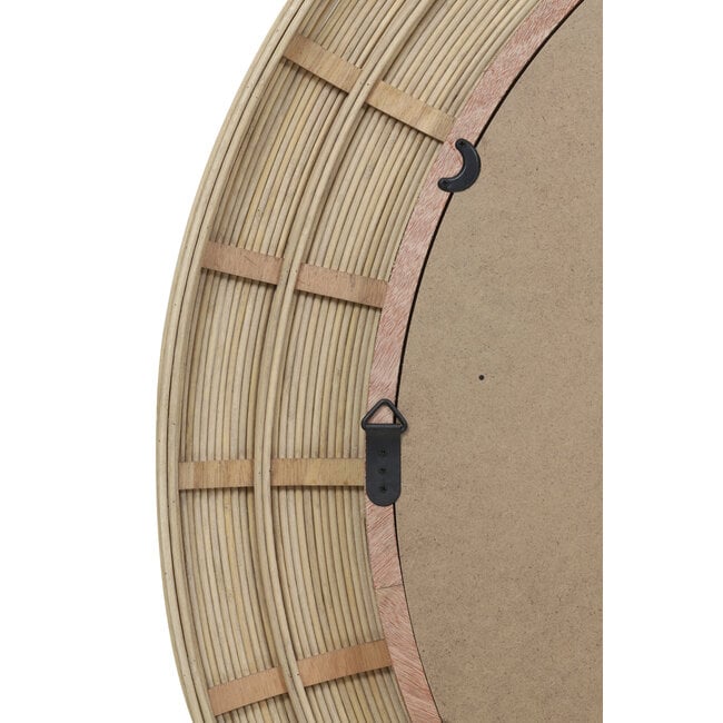 Light en Living Spiegel Ø109,5x4,5 cm PIEDRE rotan naturel