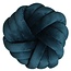 Light en Living Kussen 33x33 cm KNOT velvet petrol