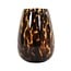 Light en Living Vaas IZEDA glas bruin-zwart - Ø23x40 cm van Light & Living