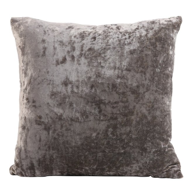 Light en Living Sierkussen BOCANDA 45x45 cm - Zilver of Taupe met Croco-look