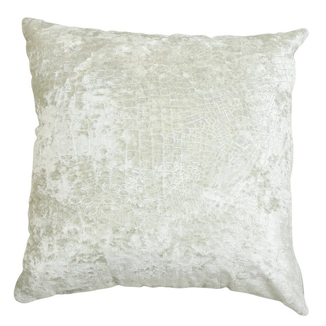 Light en Living Sierkussen BOCANDA 45x45 cm - Zilver of Taupe met Croco-look