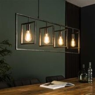 WoonStijl Hanglamp 4L Turn square / Charcoal