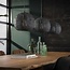 WoonStijl Hanglamp 3x armor half rond / Zwart bruin