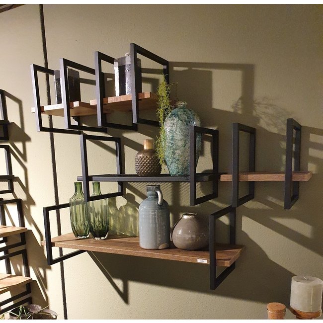WoonMax Wandschap Bombay 30 cm - Duurzaam Lamulux en Metaal