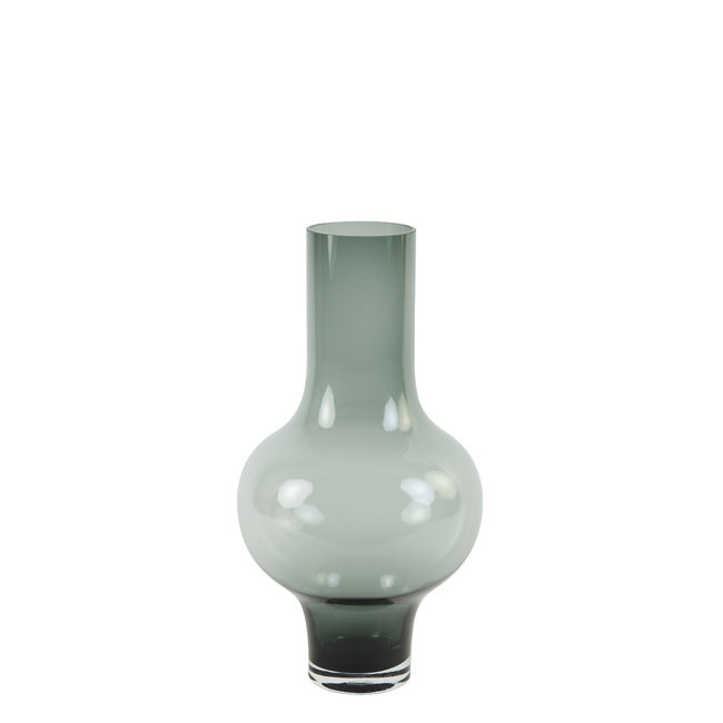 Light en Living Vaas KAELA glas grijs Ø 28 x 62,5 cm