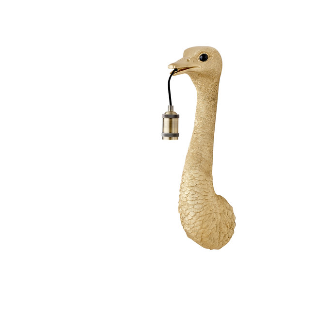 Light en Living Wandlamp Struisvogel van Light & Living - Goud of Zwart - 2 Maten
