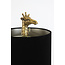 Light en Living Tafellamp 28x20x68 cm GIRAFFE antiek  brons+velvet zwart