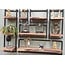 WoonStijl Wandplank Live Edge 20 cm - Acaciahout en Industrieel Staal
