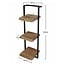 WoonStijl Wandplank Live Edge - Acaciahout met Stalen Frame - 30 x 100 cm
