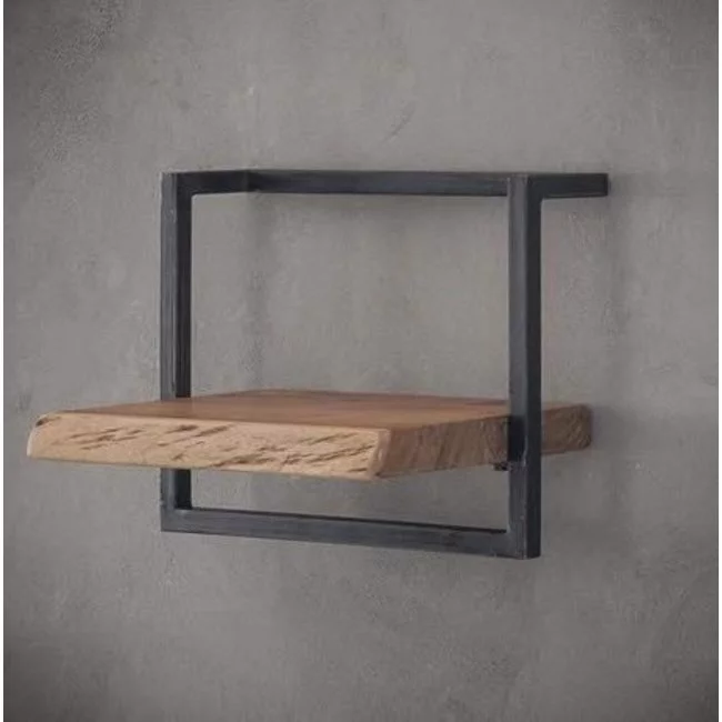 WoonStijl Wandplank Live Edge 40 cm - Industrieel Acaciahout