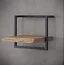 WoonStijl Wandplank Live Edge 40 cm - Industrieel Acaciahout