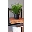 WoonStijl Wandplank Live Edge 30 cm breed met acaciahout en staal