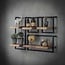 WoonStijl Set Wandplanken Live Edge Medium - Industrieel Acaciahout