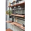 WoonStijl Set Wandplanken Live Edge Medium - Industrieel Acaciahout