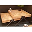 WoonStijl Salontafel Teca balance 70x70 / Teakhout verweerd