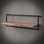 WoonStijl Wandplank Live Edge 100 cm - Acaciahout en Staal
