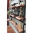 WoonStijl Wandplank Live Edge 100 cm - Acaciahout en Staal