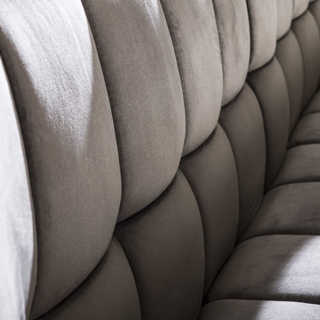 WoonStijl Eetkamerbank raster 180 velvet antraciet