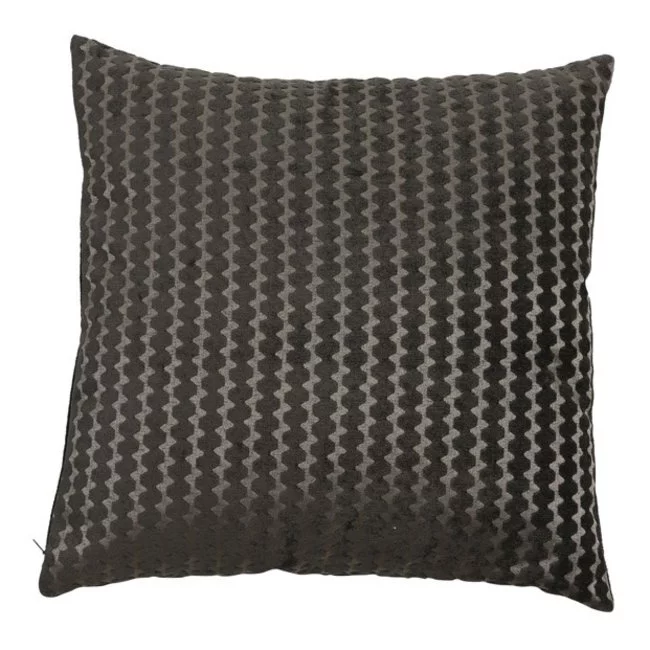 Light en Living Kussen 45x45 cm GARALO velours donker bruin/licht goud