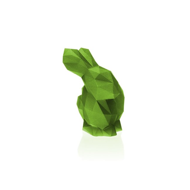 Candellana Kaars Konijn groot groen metallic
