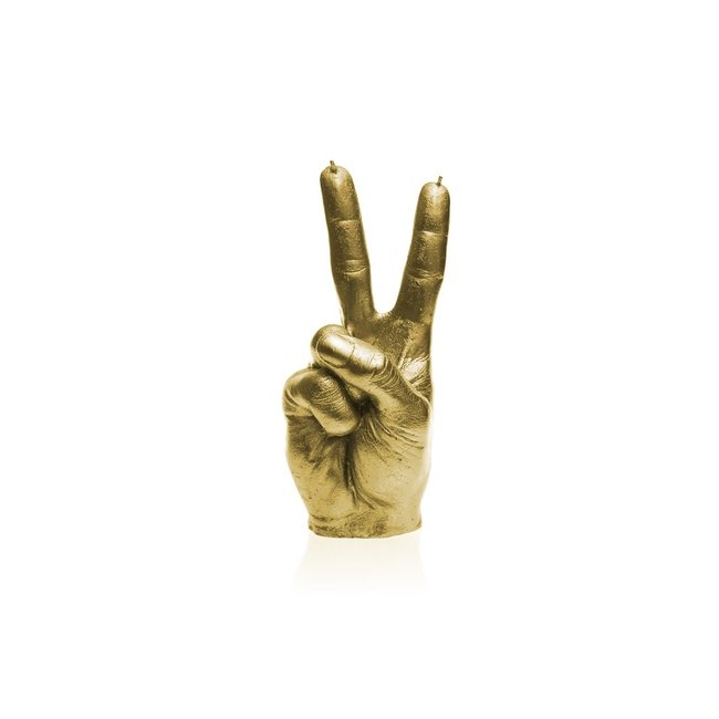 Candellana Kaars Hand Peace goud