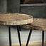 WoonStijl WoonStijl Salontafel set van 2 - Rond Metallic Antiek Brons
