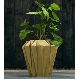 Candellana Bloempot beton Rack 13 cm Goud