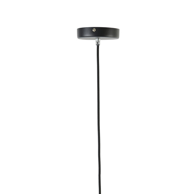 Light en Living Hanglamp MAYSON mat zwart met smoke glas - Diverse maten