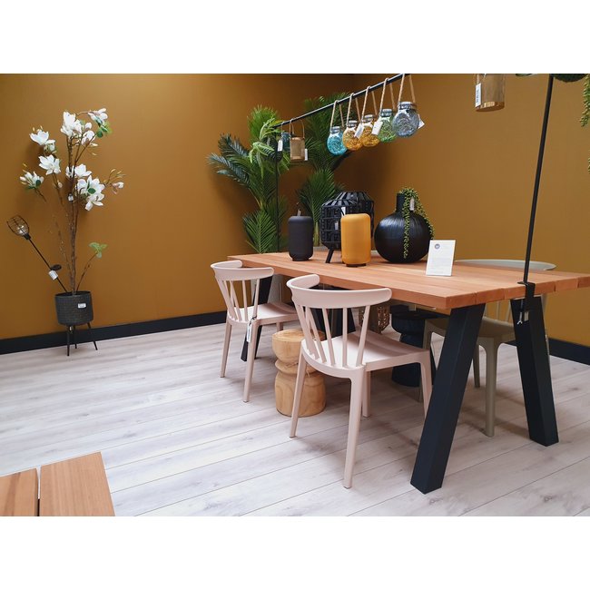 Woood Tablo Outdoor Eettafel Naturel Met A-poot Metaal [fsc]