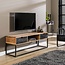 WoonStijl TV-meubel Metal Catch 2L - Industrieel Acaciahout