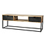 WoonStijl TV-meubel Metal Catch 2L - Industrieel Acaciahout