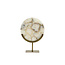 Light en Living Ornament op voet 25x11x35 cm GOUYA wit agaat en antiek brons