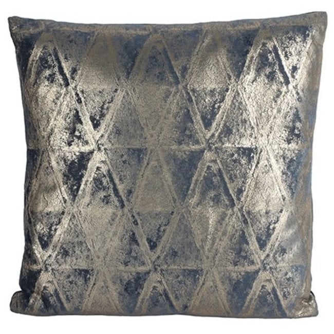Countryfield Kussen Felisa blauw - Sierkussen 45x45 cm