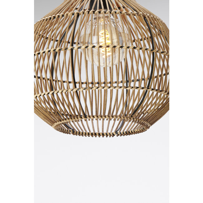 Light en Living Hanglamp PACINO Rotan Donkerbruin Ø30x31,5 cm van Light & Living
