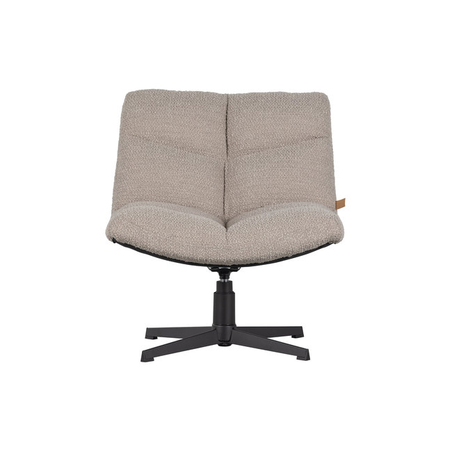 Woood Vinny Draaifauteuil bouclé Zand