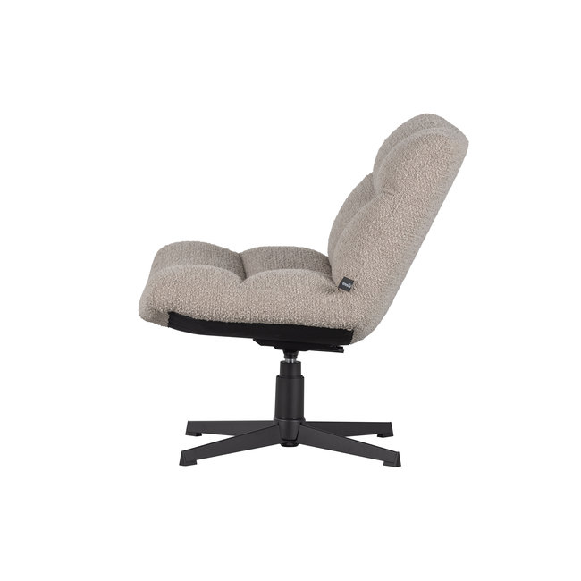 Woood Vinny Draaifauteuil bouclé Zand