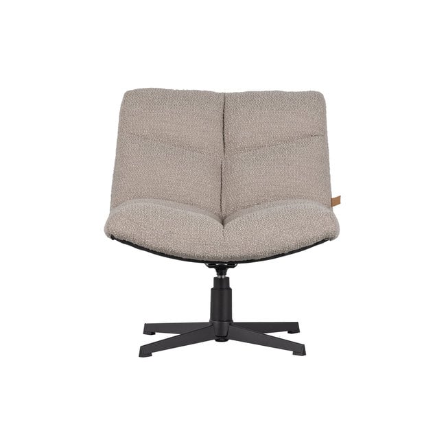 Woood Vinny Draaifauteuil bouclé Zand