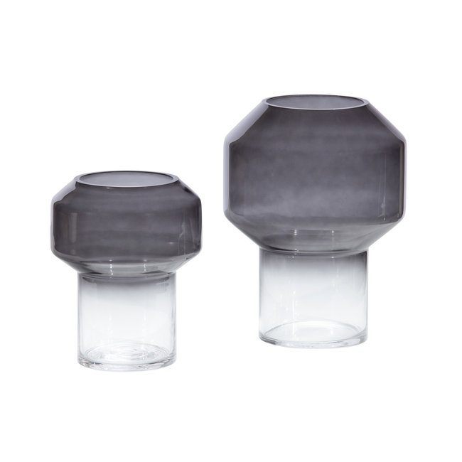 Woood Jaxx Vaas Glas Zwart Ø15cm