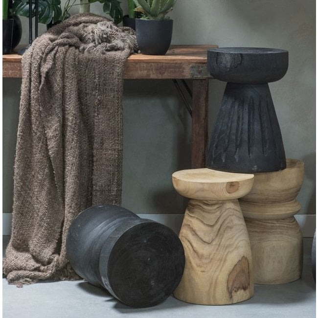 Woood Bink Kruk Hout Naturel 40xØ28cm