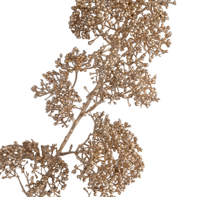 PTMD Leaves Plant metallic goud - Luxe kunstplant in goud