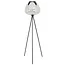 Light en Living Vloerlamp Ø42x146 cm MAYSON mat  zwart+glas smoke