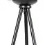 Light en Living Vloerlamp Ø42x146 cm MAYSON mat  zwart+glas smoke