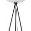 Light en Living Vloerlamp Ø42x146 cm MAYSON mat  zwart+glas smoke