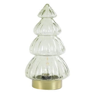 Light en Living Tafellamp LED Ø15x28 cm TREE glas crème