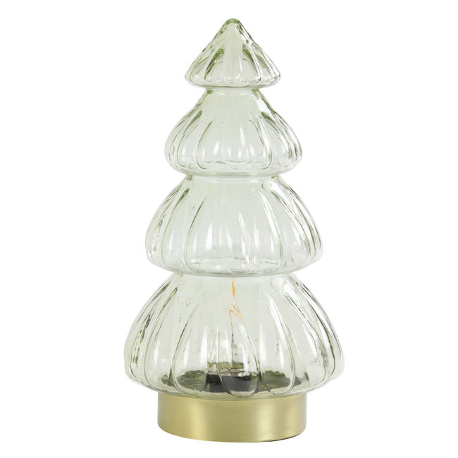 Light en Living Tafellamp LED Ø15x28 cm TREE glas crème