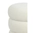 Light en Living Poef Ø40x45 cm KIMI teddy wit+goud