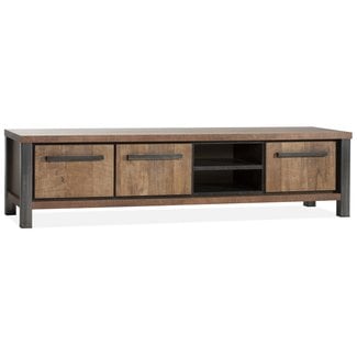 WoonMax Kinga TV-meubel 200 cm - Old Teak Lamulux