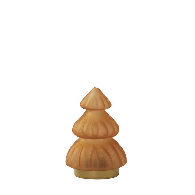 Light en Living Tafellamp LED Ø12x18 cm TREE glas mat  oranje