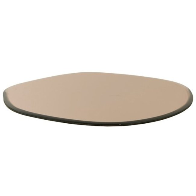 Light en Living Plateau 37x35x1 cm VIDU bruin glas