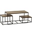 WoonMax Salontafel Mex set van 3 - diverse kleuren lamulux